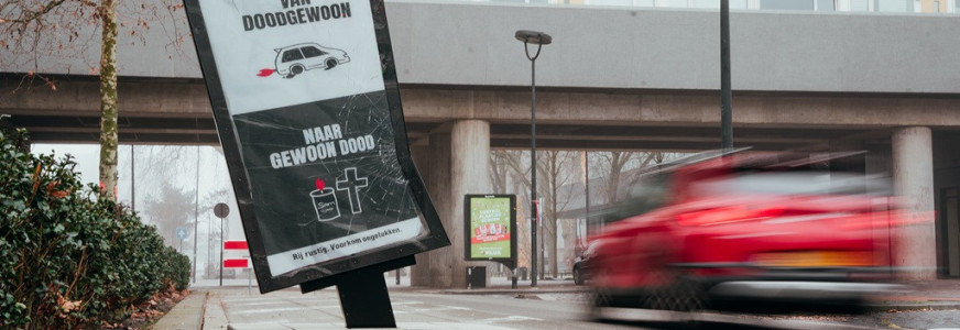 Provincie start met Eindhoven, Helmond en Tilburg ‘gehavende’ campagne tegen normvervaging in het verkeer